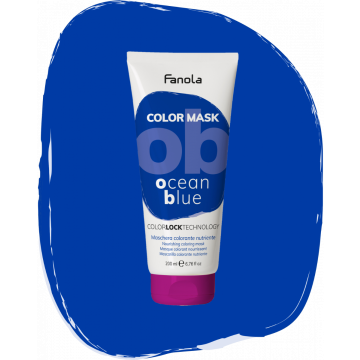 Fanola Color - Ocean Blue, Színező hajmaszk kék 200ml