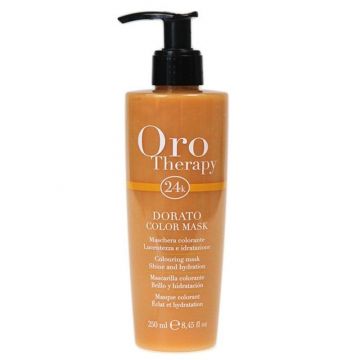 Fanola Oro Therapy, Színező hajmaszk aranysárga 250ml