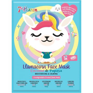Masca de fata 7th Heaven Llamacorn cu nuca de cocos si papaya 26.6g XpertBeauty
