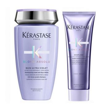 Set Kerastase Blond Absolu Duo, pentru par blond, 2x250ml