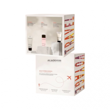 Set de fata Academie Kit Coffret Travel de Voyage Essentiel pentru ten sensibil 50ml+40ml+15ml Xpert Beauty