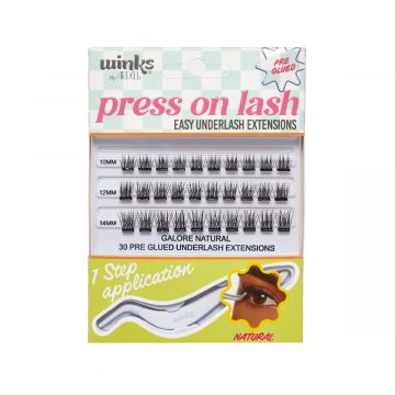 Gene false Ardell Winks Press on Lash individuale scurte maro Xpert Beauty