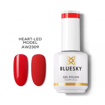 Lac de unghii semipermanent Bluesky UV Heart-Led Model 15ml XpertBeauty