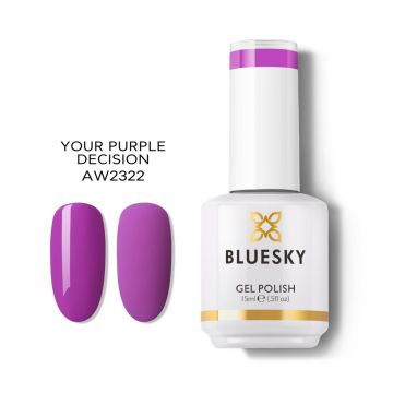 Lac de unghii semipermanent Bluesky UV Your Purple Decision 15ml XpertBeauty