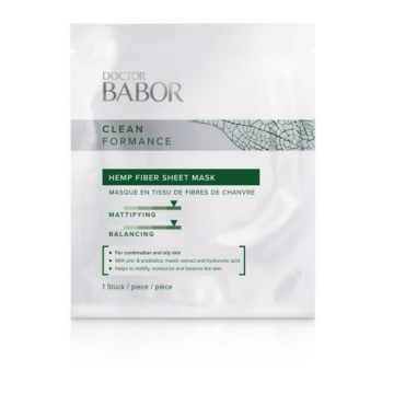 Маска за лице Doctor Babor Clean Formance Hemp Fiber Sheet Mask с матиращ ефект 1бр