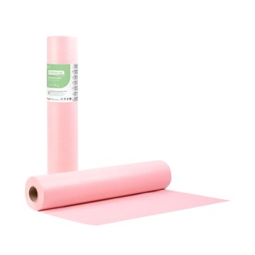 Rola hartie pat Bournas Medicals Soft Care Premium Examination roll Pink 2 straturi roz 68x50m 1buc. Xpert Beauty