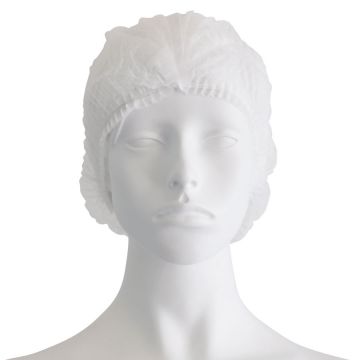 Bonete Bournas Medicals Soft Care Mob cap accordion de unica folosinta alb 100buc. XpertBeauty