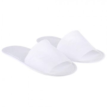 Papuci Bournas Medicals Soft Care Open Toe Slippers Non-woven White decupati alb 1buc. Xpert Beauty