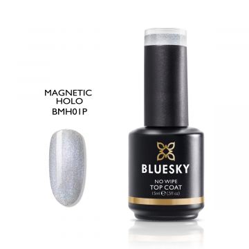 Top coat Bluesky No Wipe UV Smart magnetic holografic, 15ml XpertBeauty