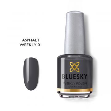 Lac de unghii saptamanal Bluesky 15ml Asphalt