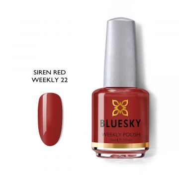 Lac de unghii saptamanal Bluesky 15ml Siren Red