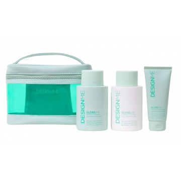 Design Me Gloss.Me Holiday Kit, Szett száraz hajra 90ml+2x300ml