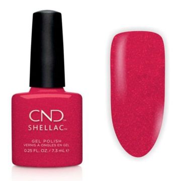 Lac de unghii semi-permanent UV CND Shellac Kiss On Fire 7.3ml