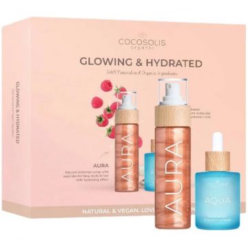 Cocosolis Glowing & Hydrated Haj és arcápoló szett, 1x50ml+1x100ml