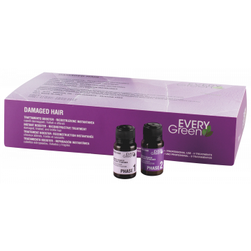 Tratament de par fiole Every Green Restructurizing Booster pentru par deteriorat, 18x10ml XpertBeauty
