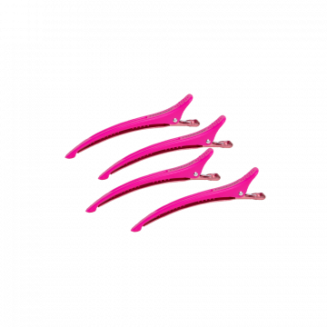 Set clipsuri Framar Super Sectioners pentru par, 4buc., roz Xpert Beauty