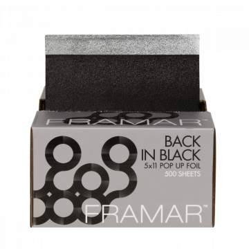 Set folii aluminiu Framar Black, pretaiate embosate pentru suvite, 500buc. Xpert Beauty