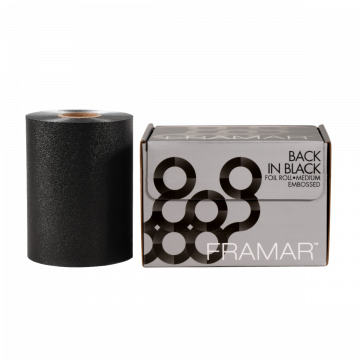 Rola folie aluminiu Framar Black, pentru suvite, 12.7cm x 97.5m Xpert Beauty