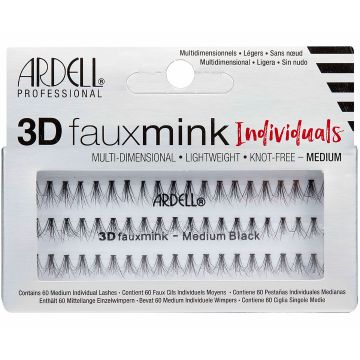 False Eyelashes Ardell 3D Faux Mink Individuals Medium