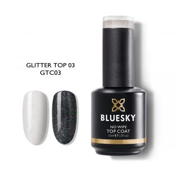 Top coat Bluesky UV Glitter 03, 15ml XpertBeauty