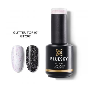 Top coat Bluesky UV Glitter 07, 15ml XpertBeauty
