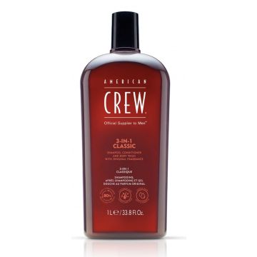 Sampon, Balsam de par, Gel de dus American Crew 3-in-1 Classic Men 1000ml