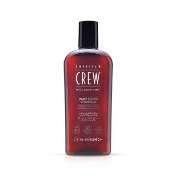 Sampon American Crew Daily Silver Men pentru neutralizarea tonurilor galbene 250ml