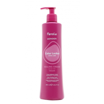 Masca de par Fanola Wonder Color Locker Sealing Cream, pentru par vopsit, 480ml