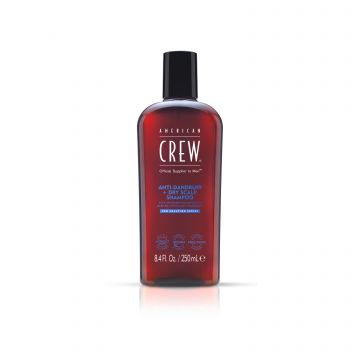 Sampon American Crew Anti-Dandruff + Dry Scalp Men pentru scalp uscat, anti-matreata, 250ml