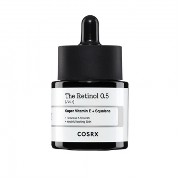 Ser de fata COSRX The Retinol 0.5, pentru fermitate cu 0.5% Retinol si Squalane, 20ml