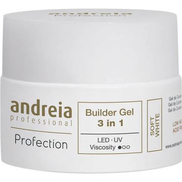 Gel constructie unghii Andreia Profection Gel Builder 3in1 Soft White 44g