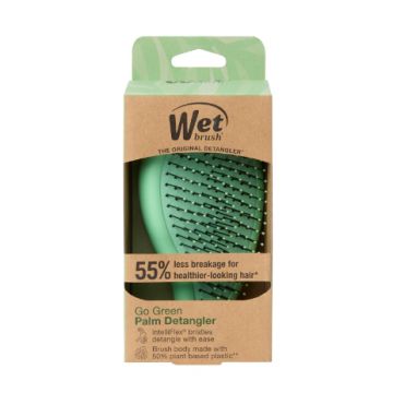 Perie de par Wet Brush Go Green Palm cu extract de arbore de ceai verde