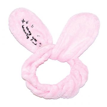 Bandana cu urechi de iepuras roz