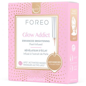 Foreo UFO Advanced Collection Glow Addict Arcmaszk fényes hatásra 6x6g