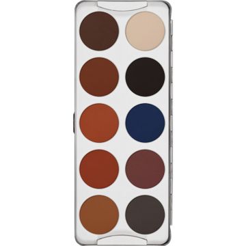 Makeup Palette 10 colours Kryolan Eyeshadow Shading /25g