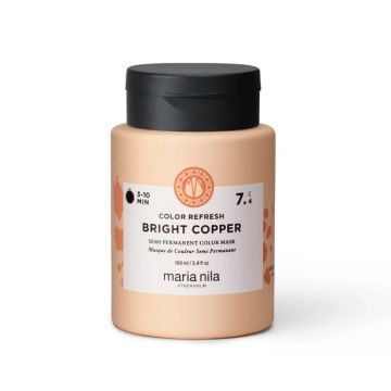 Masca de par nuantatoare Maria Nila Colour Refresh Bright Copper 7.40 100ml