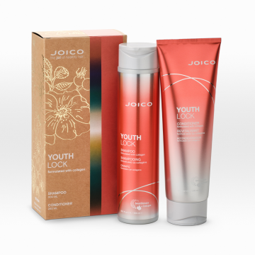 Set Joico Duo Youthlock, cu colagen pentru par matur, 300ml+250ml