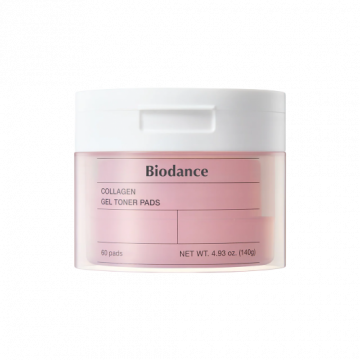 Тонизиращи тампони с колагенов гел Biodance, за стягане на порите, 60 бр.