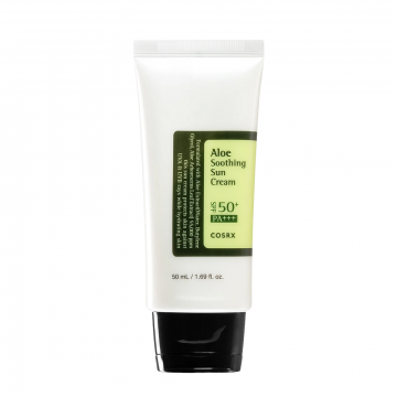 Crema de fata COSRX Aloe Soothing Sun Cream, cu protectie solara SPF 50 PA+++ si aloe vera, 50ml