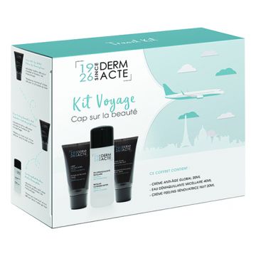 Set Dermacte produse travel size fata