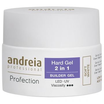 Гел 2в1 Andreia за изграждане на нокти Soft White 44гр