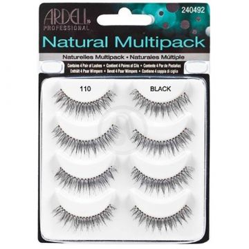 False Eyelashes NATURAL BLACK 4 pcs