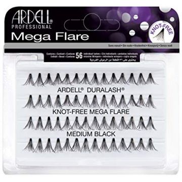 Ardell Mega Flare Individual Knot-Free Medium Black Műszempillák