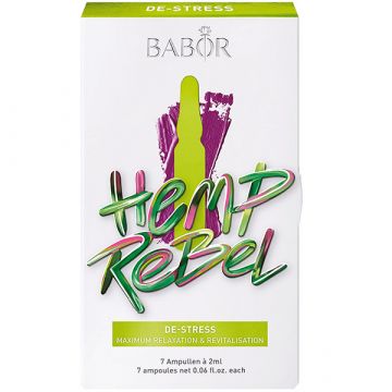 Fiole Babor Hemp Rebel cu efect relaxant si anti-imbatranire 7x2ml