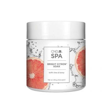 Sea salt CND Spa Bright Citron Soak 410g