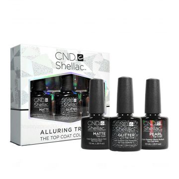 CND Shellac Semi-Permanent Top Coat Kit 3x7.3ml