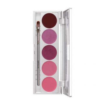 Lipstick Palette Kryolan lip Rouge 5 colours LRS141