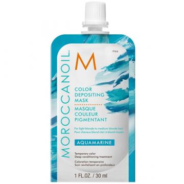 Masca de par nuantatoare Moroccanoil Aquamarine 30ml