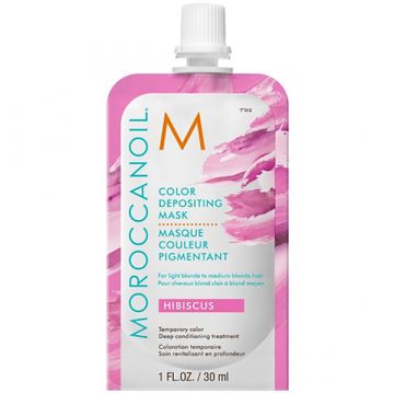 Masca de par nuantatoare Moroccanoil Hibiscus 30ml