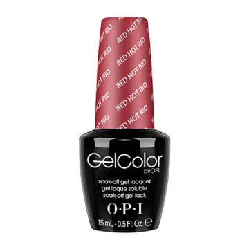 Opi Gelcolor Semipermanent Nail Polish Red Hot Rio 15ml
